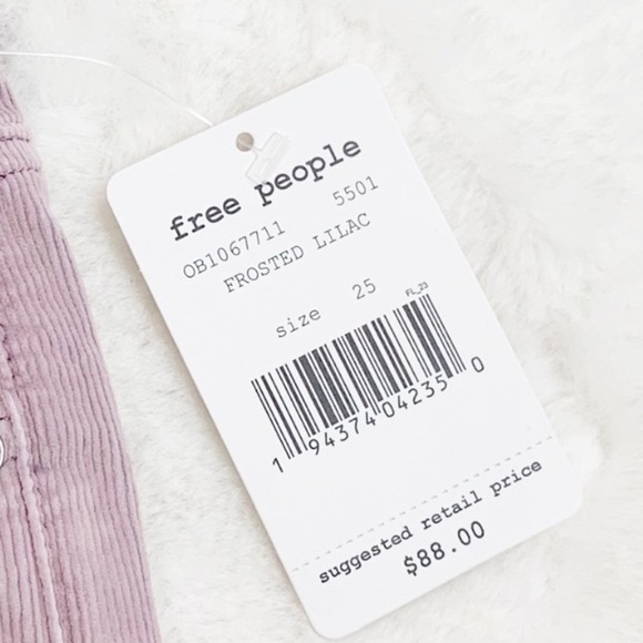 NWT Free People Sun Chaser Corduroy Button Fly Skinny Pant Sz 25 - Picture 6 of 8